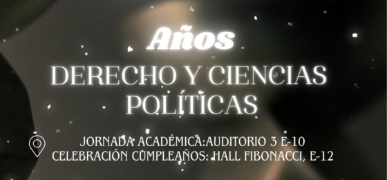 Aniversario 31 Programa de Derecho y Ciencias Políticas