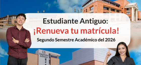  Estudiante Antiguo ¡Renueva tú Matrícula!