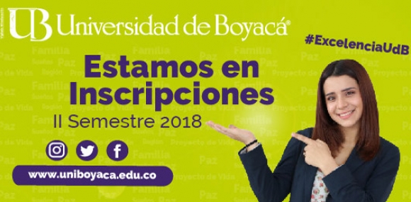 Estamos en Inscripciones Segundo Semestre 2018