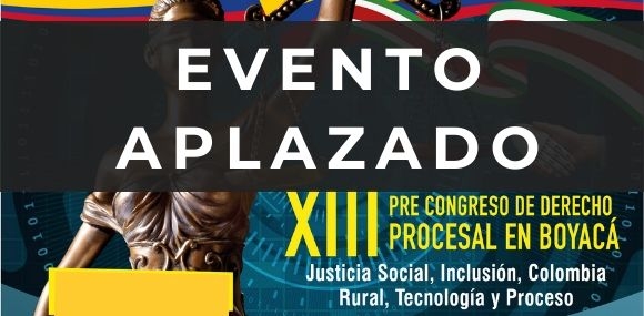 Imagen con anuncio de evento aplazado