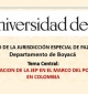 Ier Encuentro de la Jurisdicción Especial de Paz en el Territorio Departamento de Boyacá 