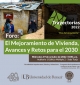 Foro: El mejoramiento de vivienda, avances y retos para el año 2030