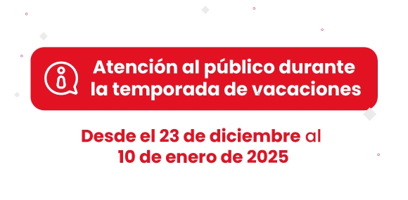 Atención al público durante la temporada de vacaciones